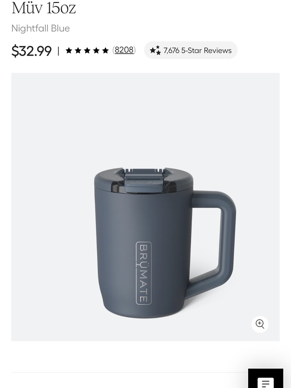 BrüMate Müv 15oz Insulated Travel Mug - Nightfall Blue
